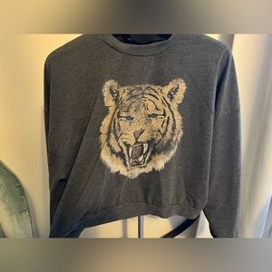 Altar’d State grey cropped sweatshirt, size small